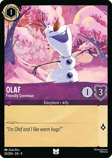 0055 Olaf - Friendly Snowman Uncommon Fabled