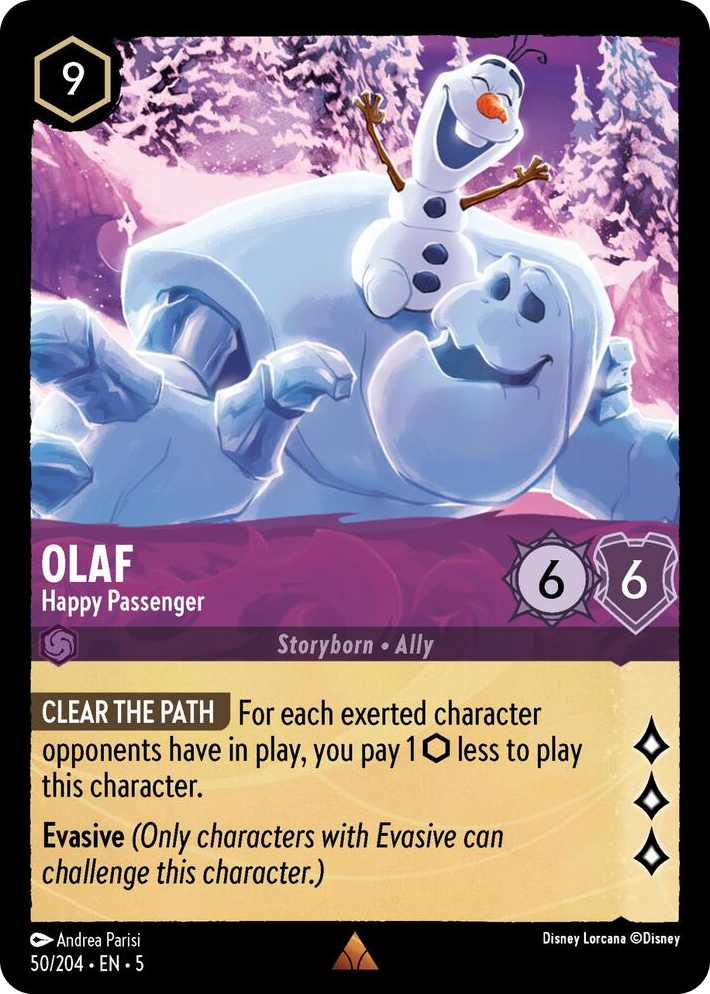 0050 Olaf - Happy Passenger Rare Shimmering Skies