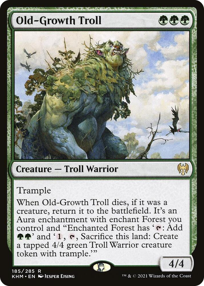 0185 Old-Growth Troll R Kaldheim