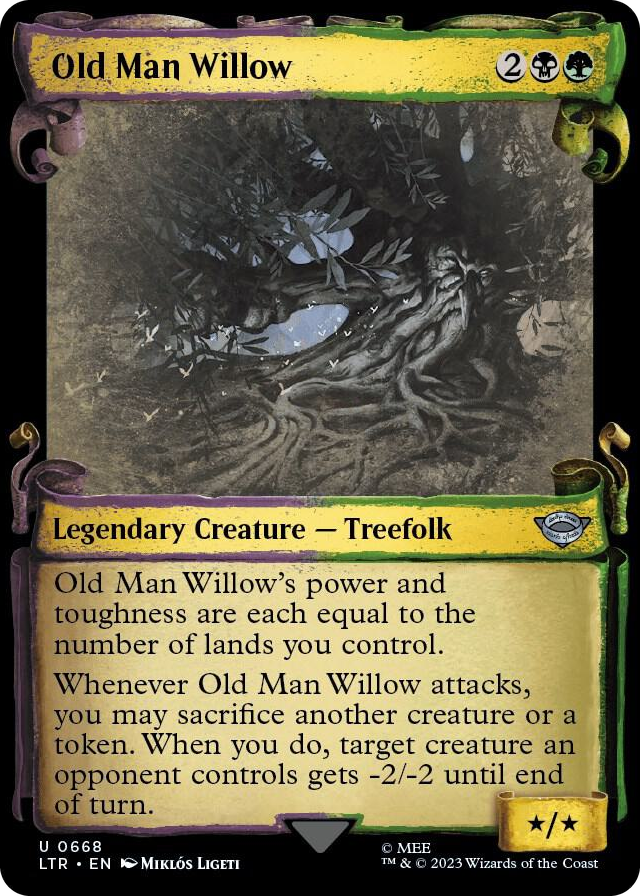 0668 Old Man Willow (Showcase Scrolls) U Universes Beyond: The Lord of the Rings: Tales of Middle-earth