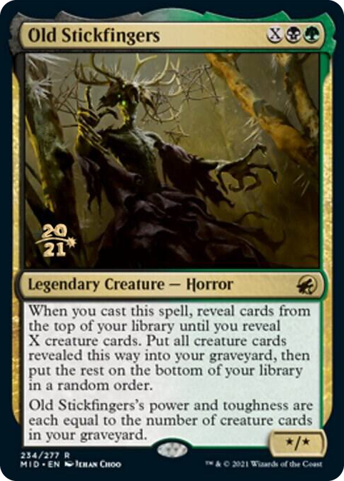 Old Stickfingers #234 R - Prerelease Cards Pokemon card