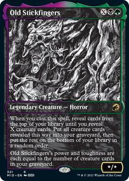 0321 Old Stickfingers (Showcase) R Innistrad: Midnight Hunt