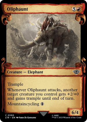 0590 Oliphaunt (Showcase Scrolls) C Universes Beyond: The Lord of the Rings: Tales of Middle-earth