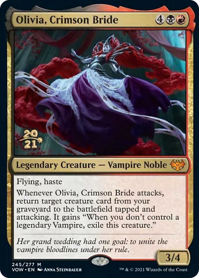 0245 Olivia, Crimson Bride M Prerelease Cards