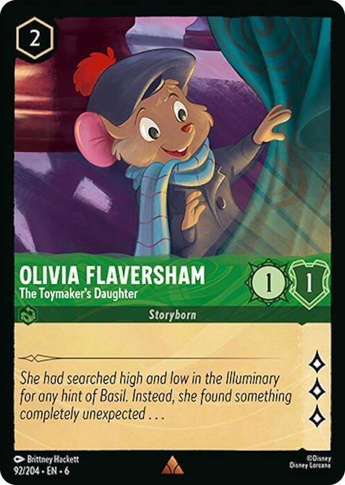 0092 Olivia Flaversham - The Toymaker's Daughter Rare Azurite Sea