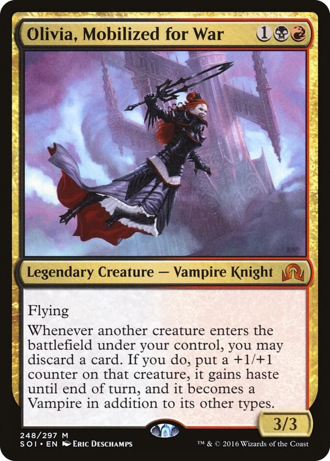 Olivia, Mobilized for War #248 M - Shadows over Innistrad Pokemon card