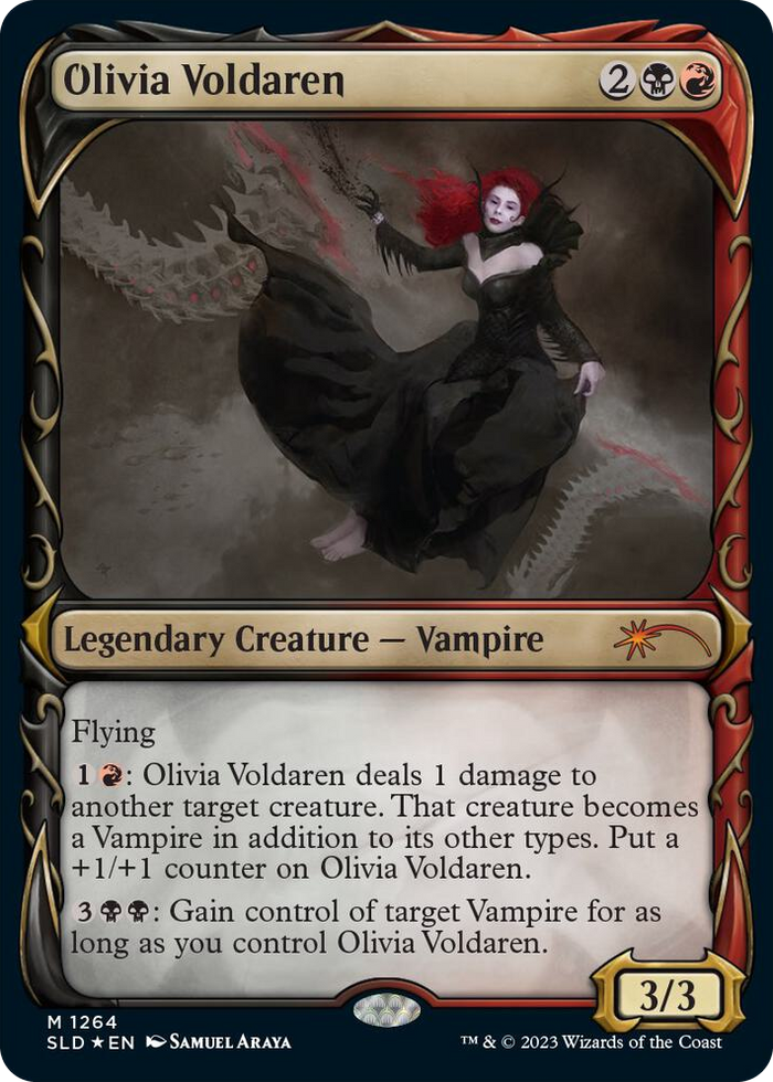 Olivia Voldaren (Halo Foil) #1264 M - Secret Lair Drop Series Pokemon card
