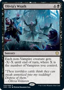 0020 Olivia's Wrath R Commander: Innistrad: Crimson Vow