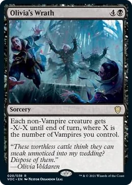 0020 Olivia's Wrath R Commander: Innistrad: Crimson Vow