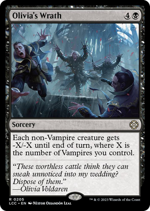 0205 Olivia's Wrath R Commander: The Lost Caverns of Ixalan