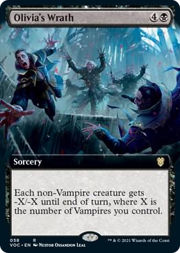 0058 Olivia's Wrath (Extended Art) R Commander: Innistrad: Crimson Vow