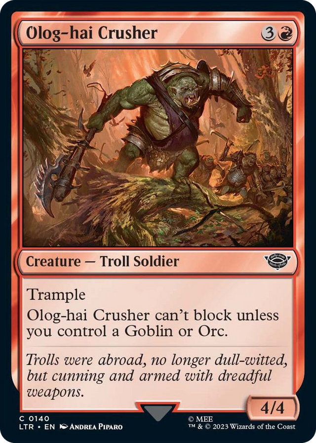 0140 Olog-hai Crusher C Universes Beyond: The Lord of the Rings: Tales of Middle-earth