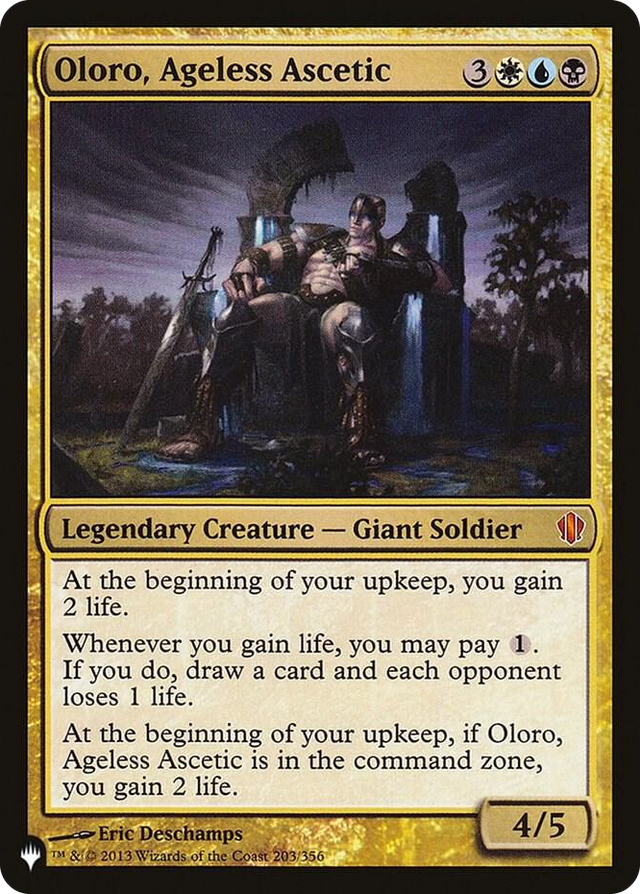 0203 Oloro, Ageless Ascetic M The List Reprints