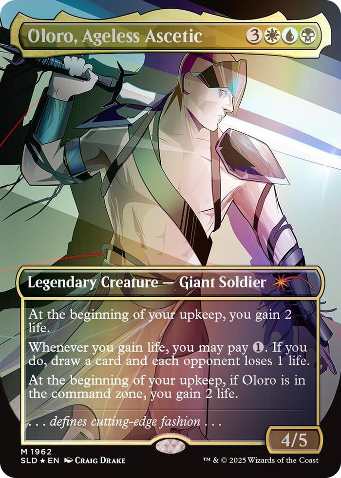 Oloro, Ageless Ascetic (Rainbow Foil) #1962 M - Secret Lair Drop Series Pokemon card