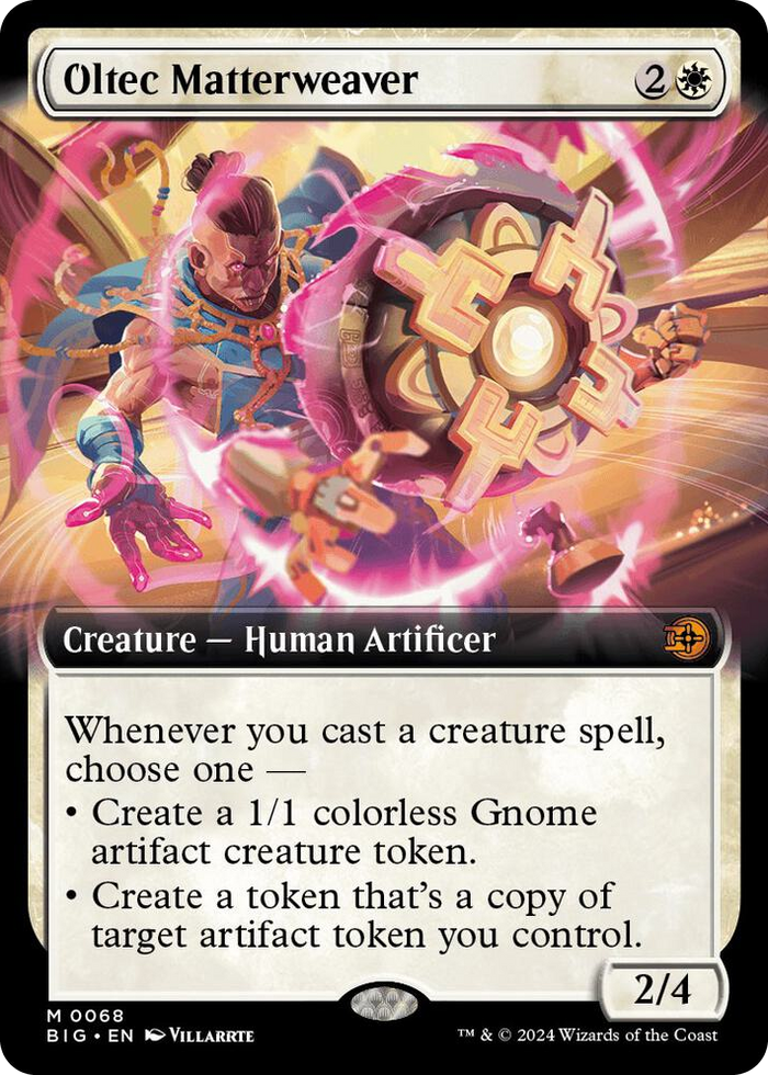 Oltec Matterweaver (Extended Art) #68 M - Outlaws of Thunder Junction: The Big Score Pokemon card