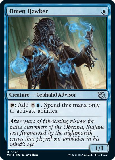 Omen Hawker #70 U - March of the Machine Pokemon card