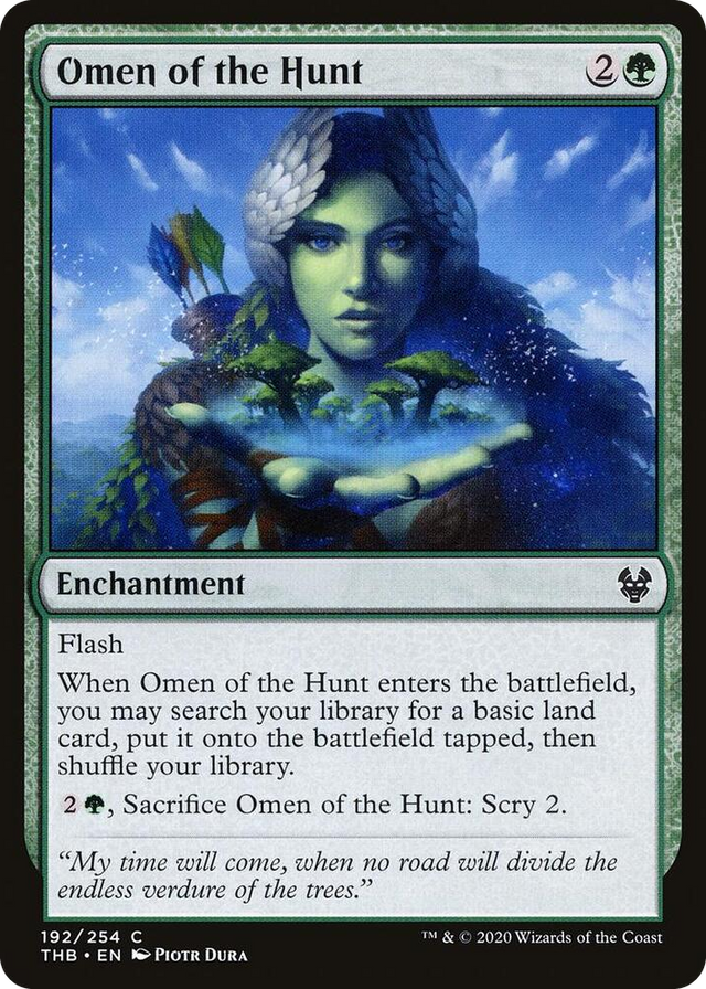0192 Omen of the Hunt C Theros Beyond Death