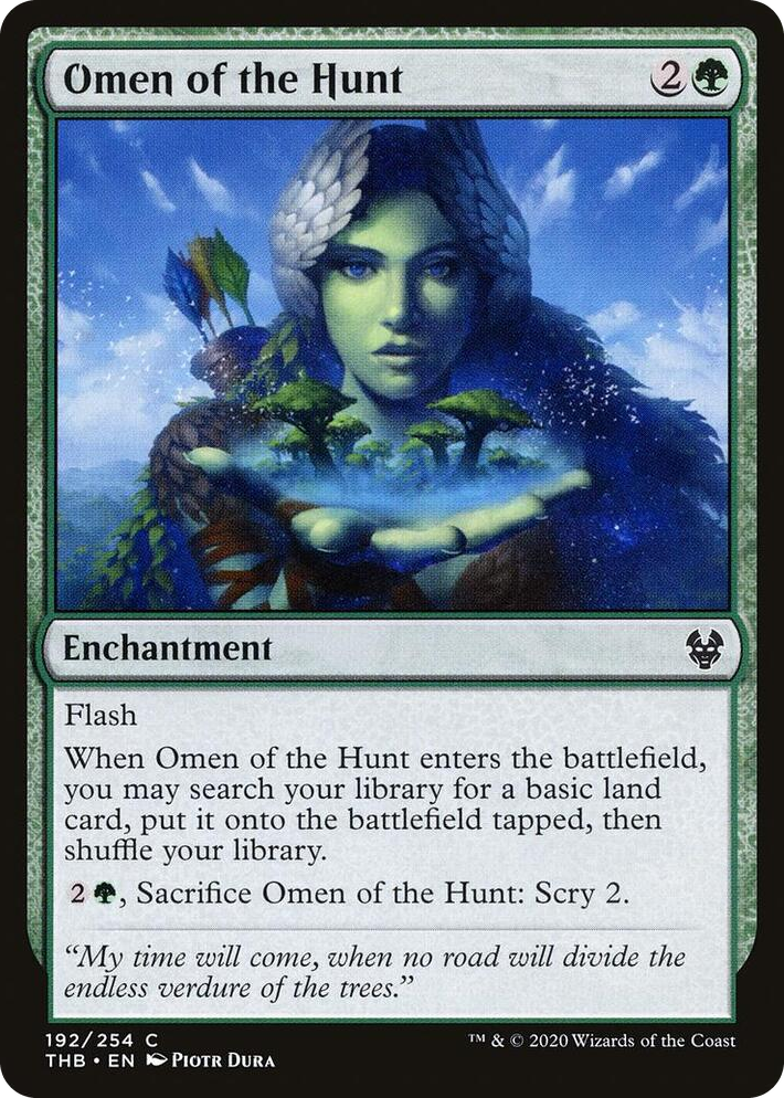 0192 Omen of the Hunt C Theros Beyond Death