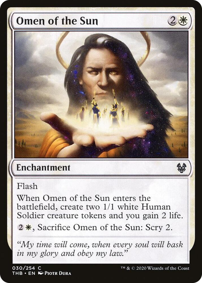 0030 Omen of the Sun C Theros Beyond Death