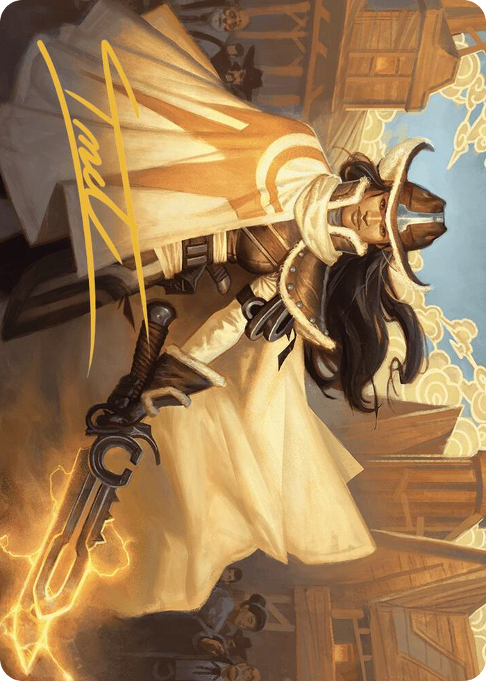 Omenport Vigilante Art Card (Gold-Stamped Signature) #3 S - Art Series: Outlaws of Thunder Junction Pokemon card