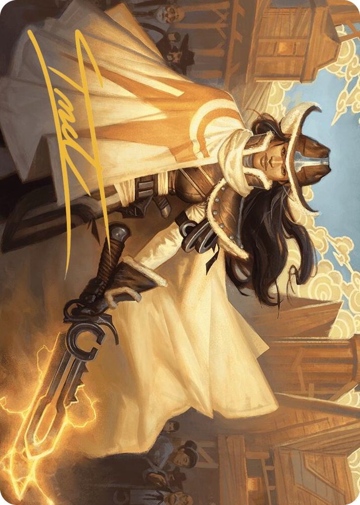 0003 Omenport Vigilante Art Card (Gold-Stamped Signature) S Art Series: Outlaws of Thunder Junction