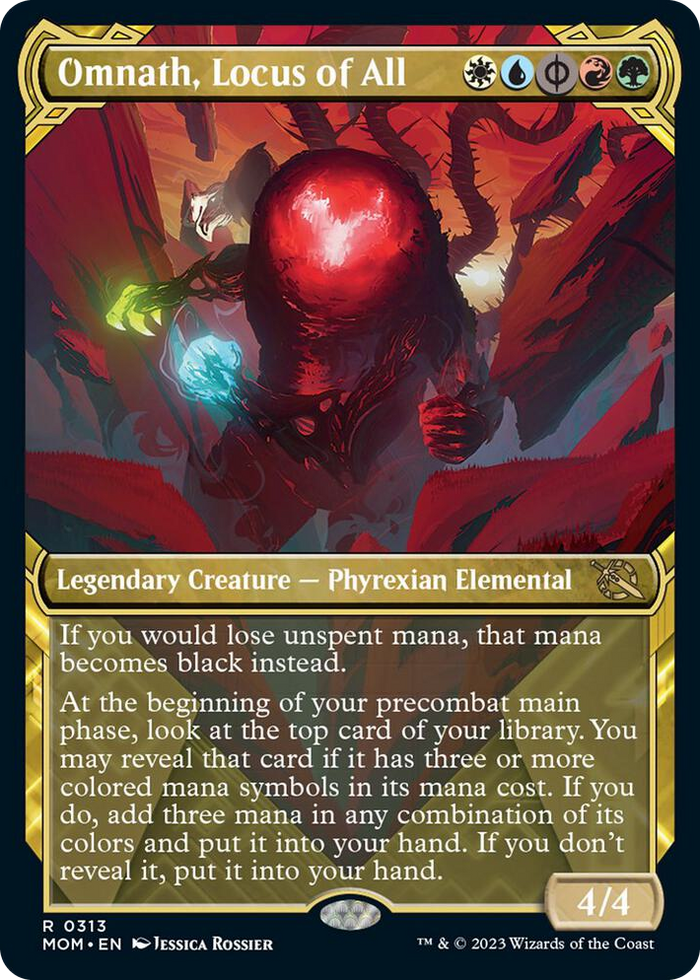 Omnath, Locus of All (Showcase) #313 R - March of the Machine Pokemon card