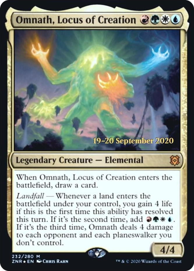 Omnath, Locus of Creation #232 M - Prerelease Cards Pokemon card