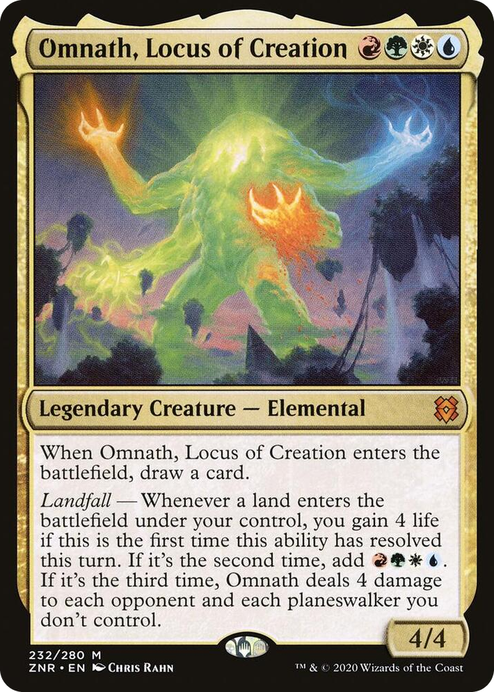 0232 Omnath, Locus of Creation M Zendikar Rising
