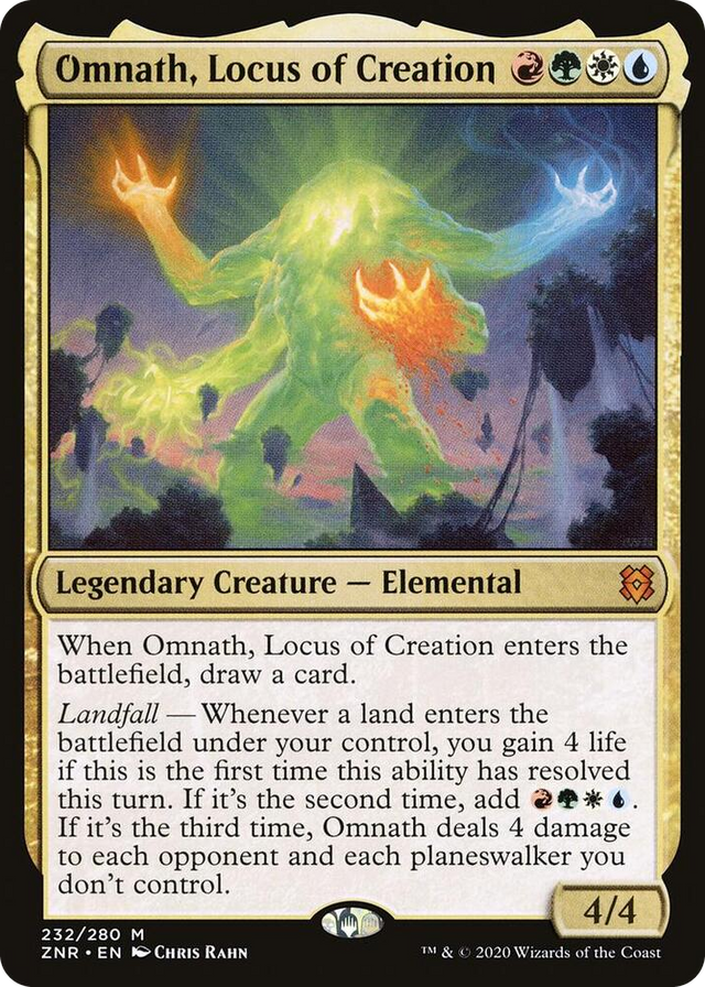 0232 Omnath, Locus of Creation M Zendikar Rising
