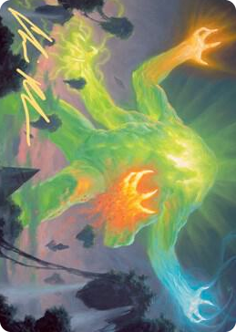 0078 Omnath, Locus of Creation Art Card (Gold-Stamped Signature) S Art Series: Zendikar Rising