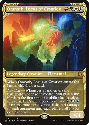 0312 Omnath, Locus of Creation (Showcase) M Zendikar Rising