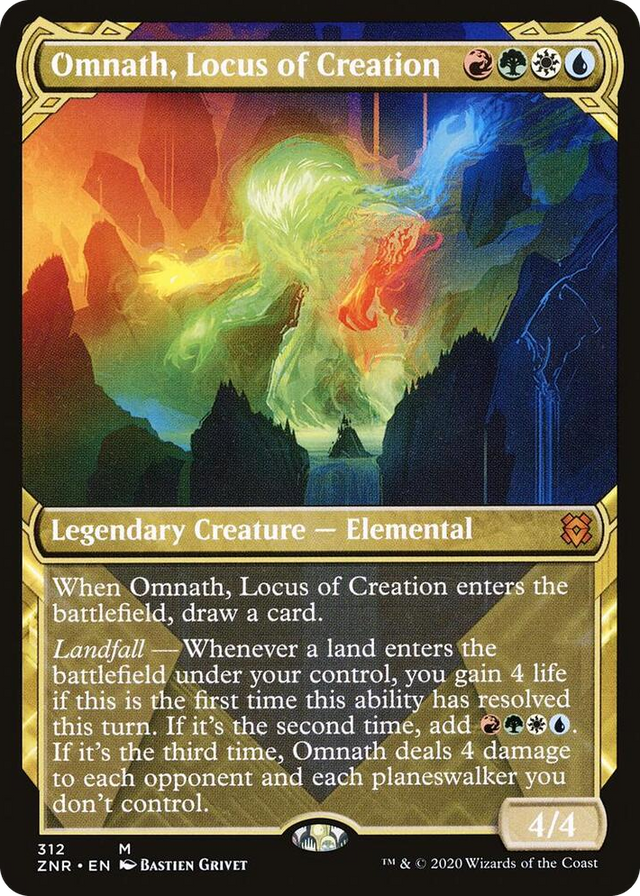 0312 Omnath, Locus of Creation (Showcase) M Zendikar Rising