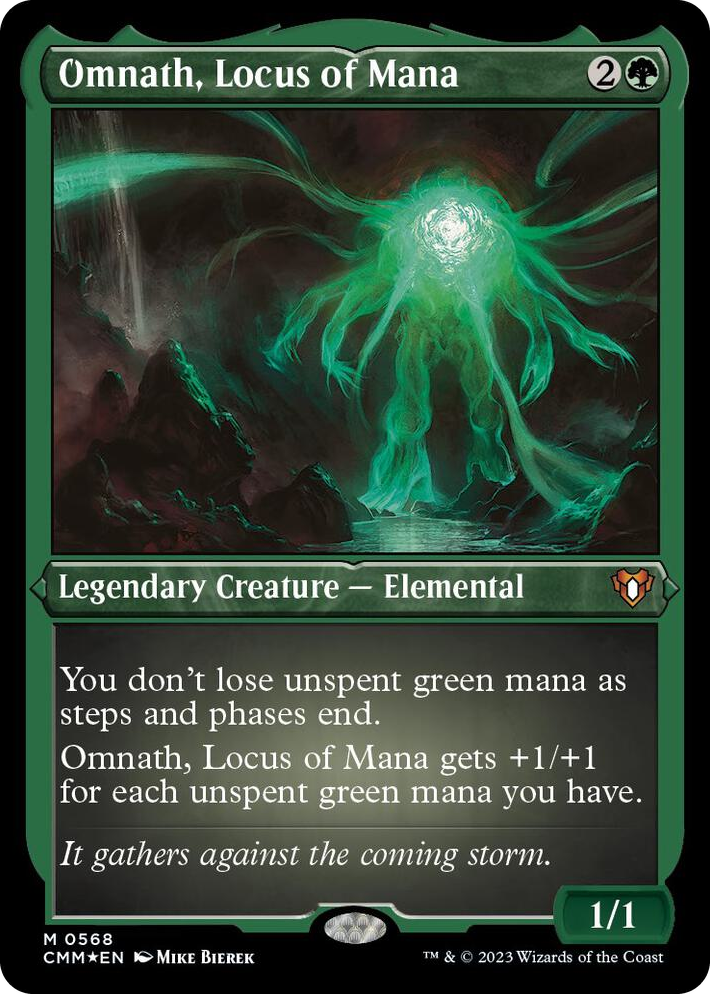 0568 Omnath, Locus of Mana (Foil Etched) M Commander Masters