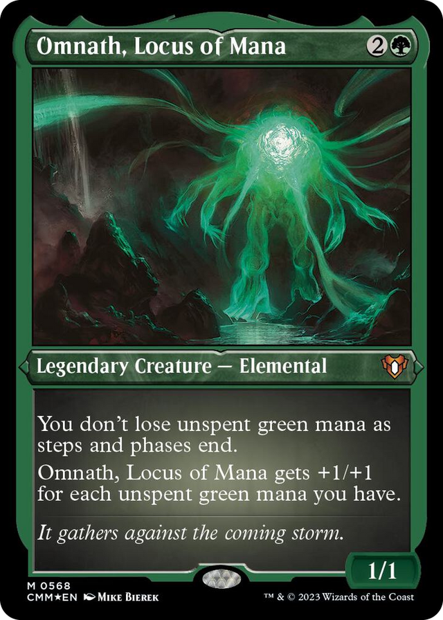0568 Omnath, Locus of Mana (Foil Etched) M Commander Masters