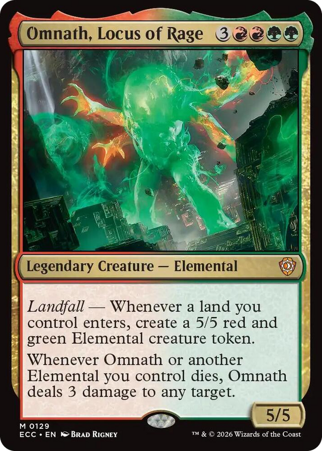 0129 Omnath, Locus of Rage M Commander: Lorwyn Eclipsed
