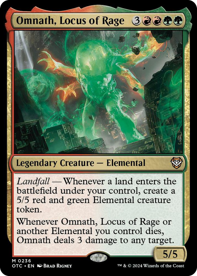0236 Omnath, Locus of Rage M Commander: Outlaws of Thunder Junction