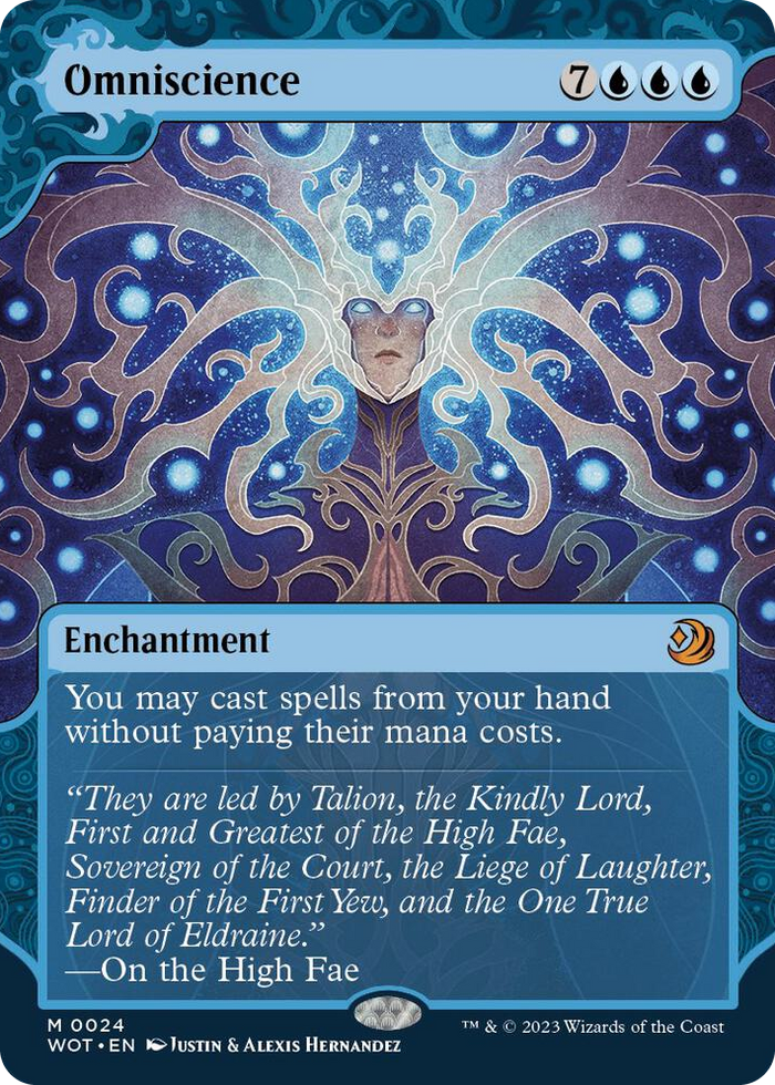 Omniscience #24 M - Wilds of Eldraine: Enchanting Tales Pokemon card