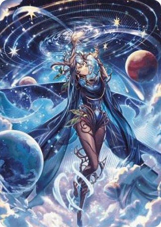 0078 Omniscience Anime Art Card S Art Series: Wilds of Eldraine