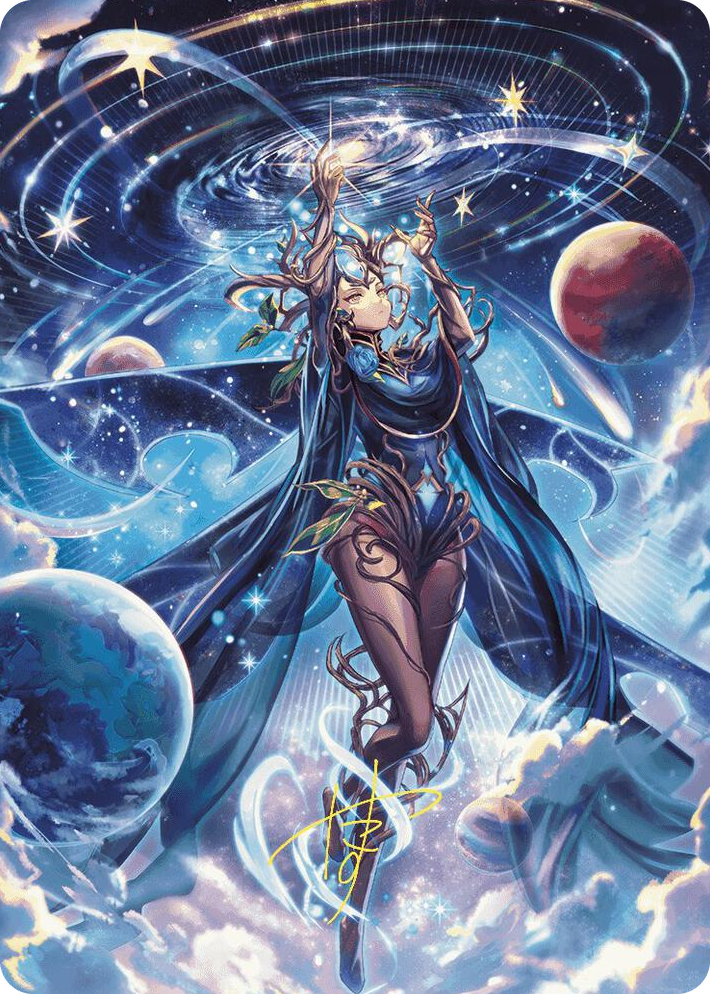 0078 Omniscience Anime Art Card (Gold-Stamped Signature) S Art Series: Wilds of Eldraine