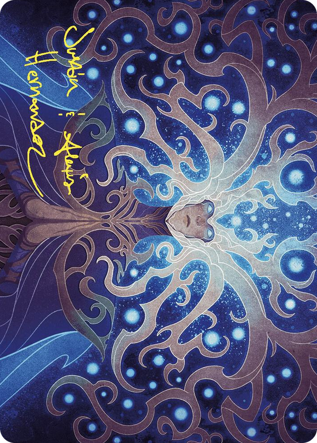 0068 Omniscience Art Card (Gold-Stamped Signature) S Art Series: Wilds of Eldraine