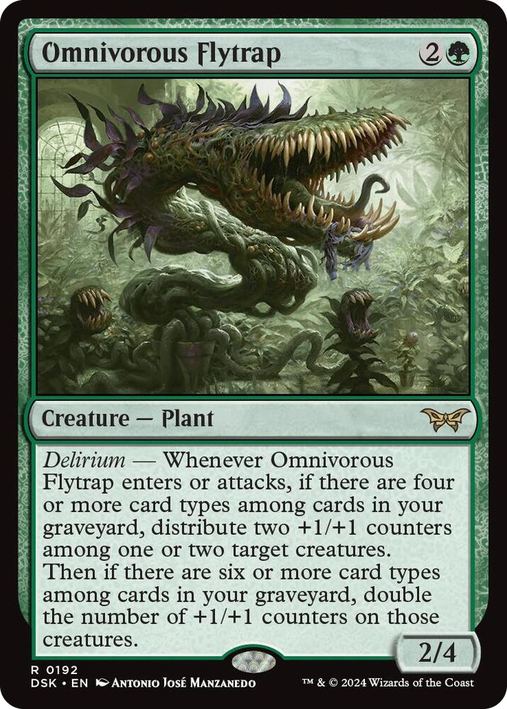 0192 Omnivorous Flytrap R Duskmourn: House of Horror