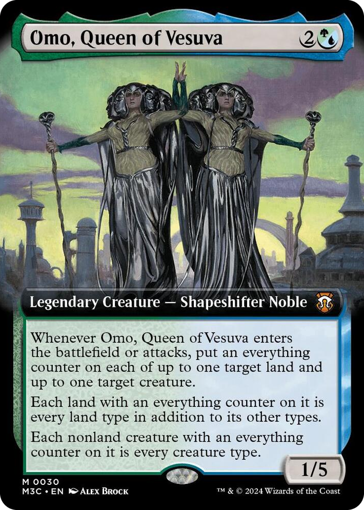 0030 Omo, Queen of Vesuva (Extended Art) M Commander: Modern Horizons 3