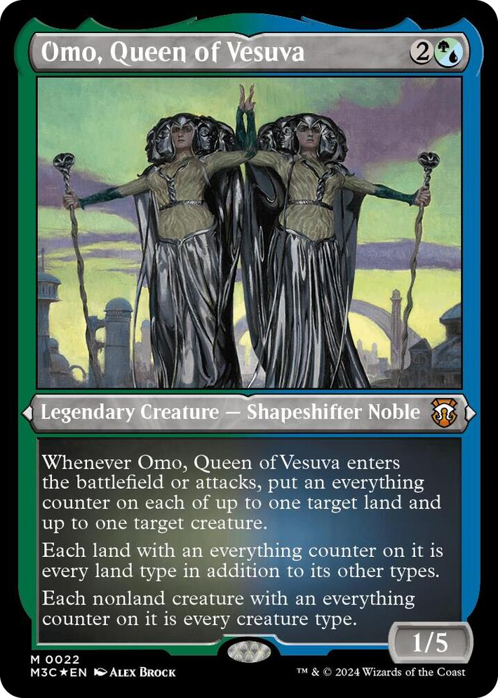 0022 Omo, Queen of Vesuva (Foil Etched) M Commander: Modern Horizons 3