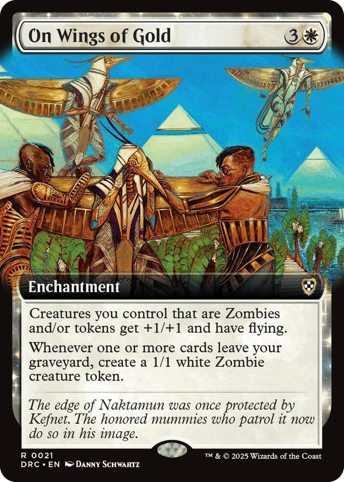 0021 On Wings of Gold (Extended Art) R Commander: Aetherdrift