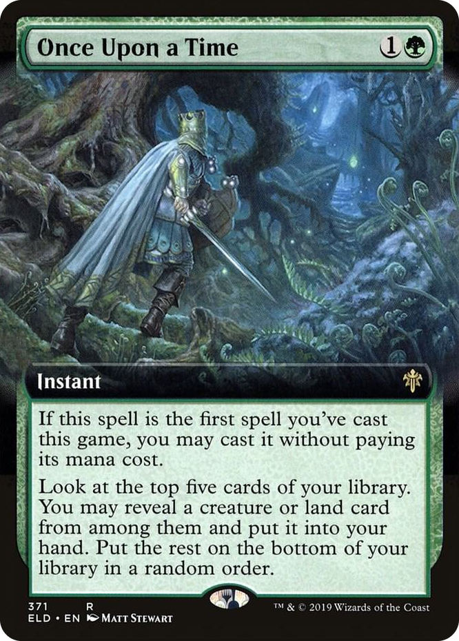 0371 Once Upon a Time (Extended Art) R Throne of Eldraine