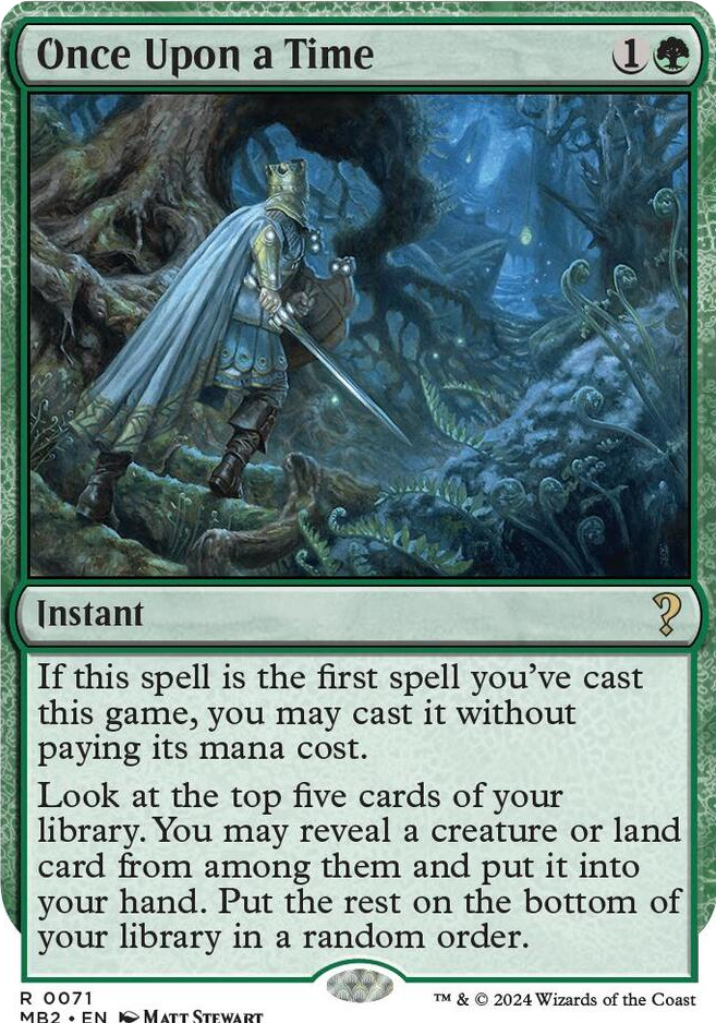 0071 Once Upon a Time (White Border) R Mystery Booster 2