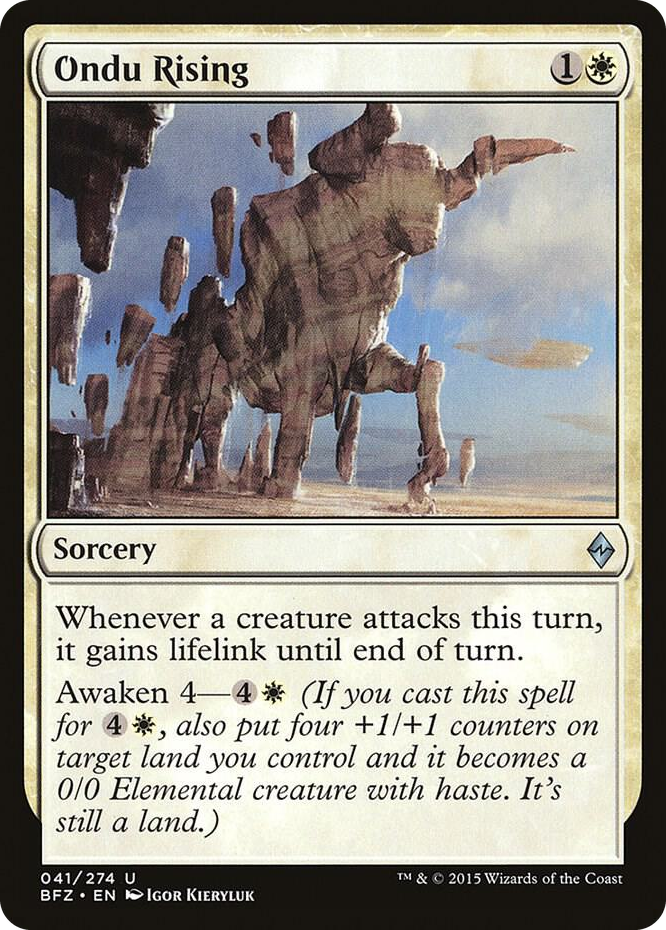 Ondu Rising #41 U - Battle for Zendikar Pokemon card