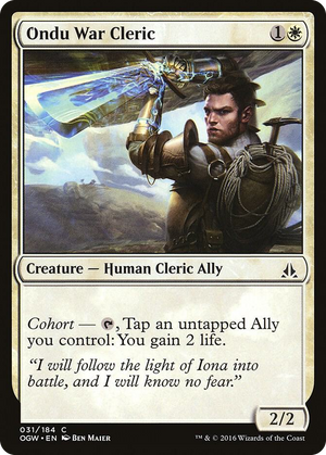 0031 Ondu War Cleric C Oath of the Gatewatch