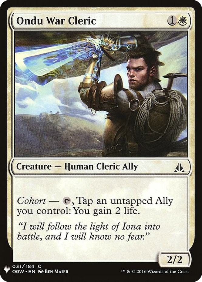 Ondu War Cleric #31 C - The List Reprints Pokemon card