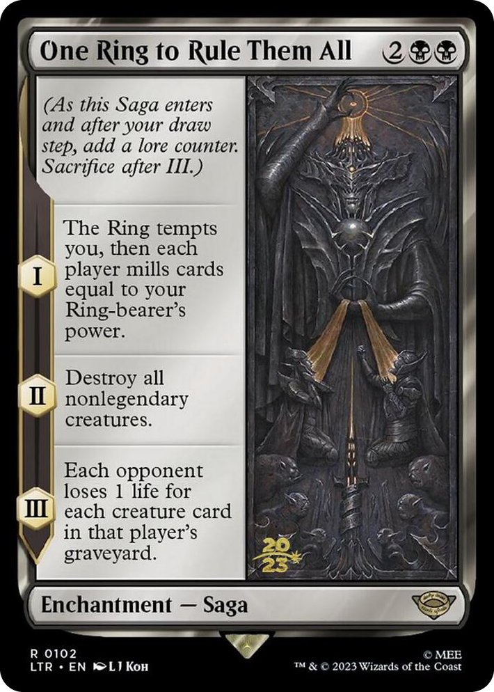 0102 One Ring to Rule Them All R Prerelease Cards